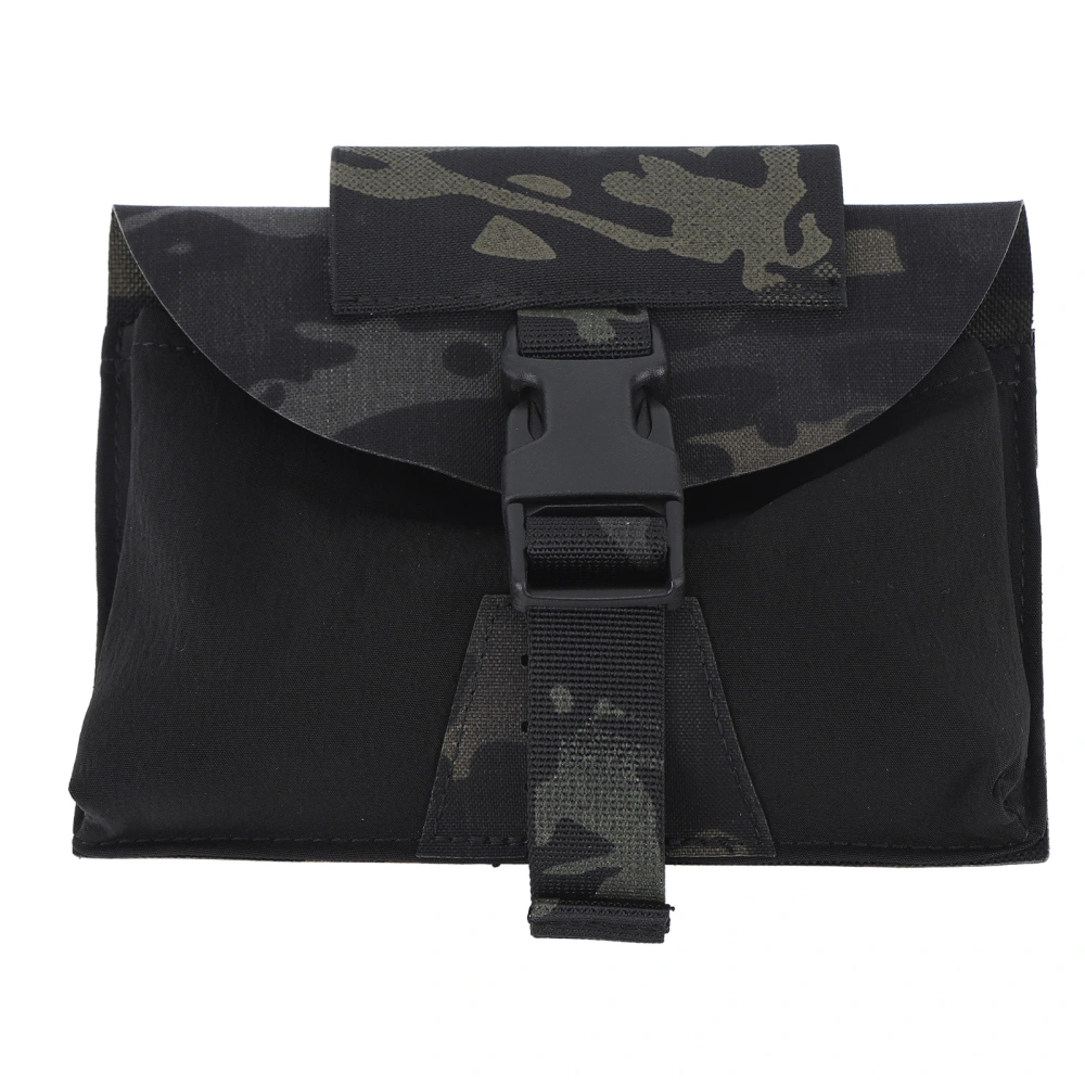 Molle Medical Pouch Multifunctional Wide Adaptability Nylon Cloth Military Belt Bag for Emergency Black CP