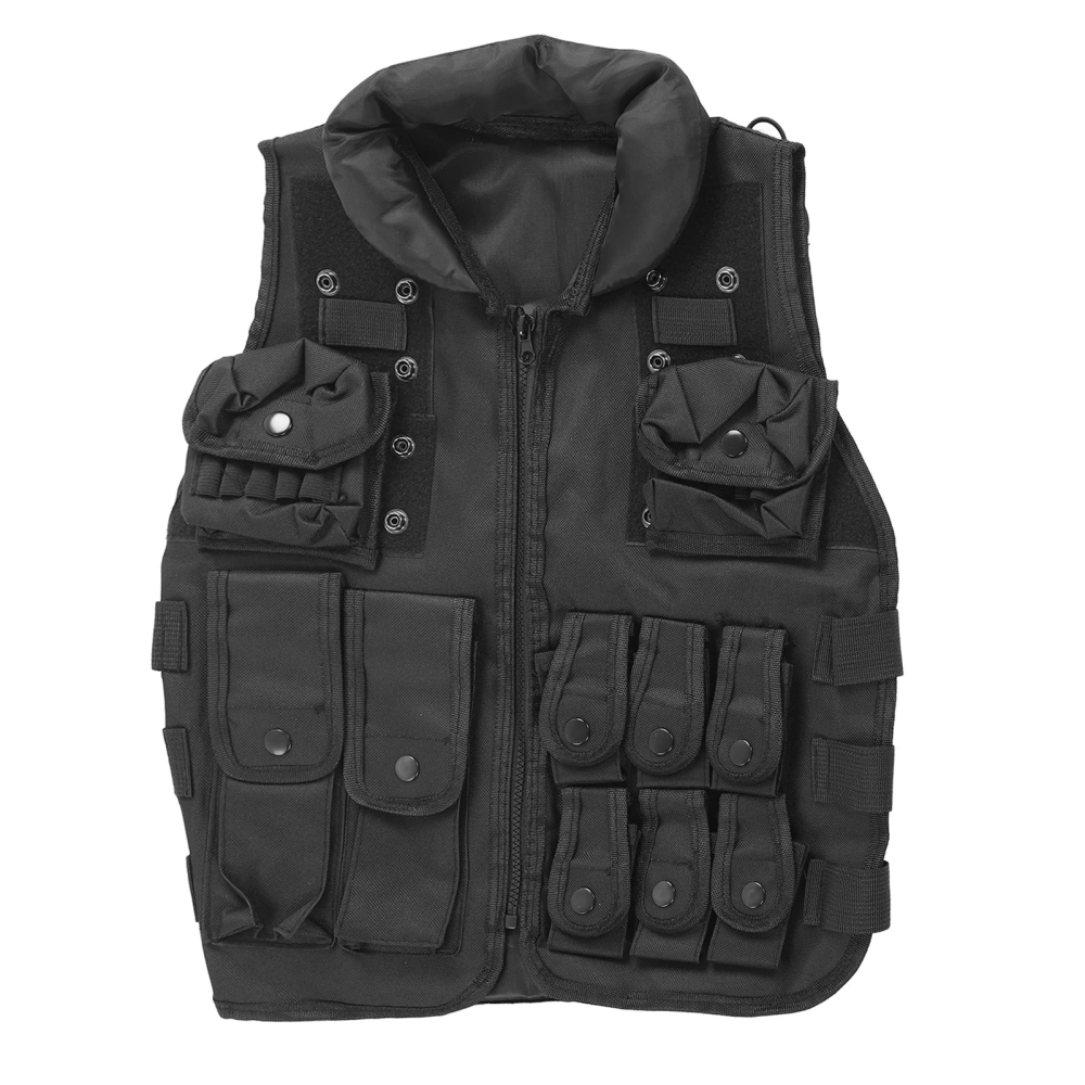 Shooting Vest Military Vest Training Vest Protective Field Multi Pocket Vest for Children 50cm