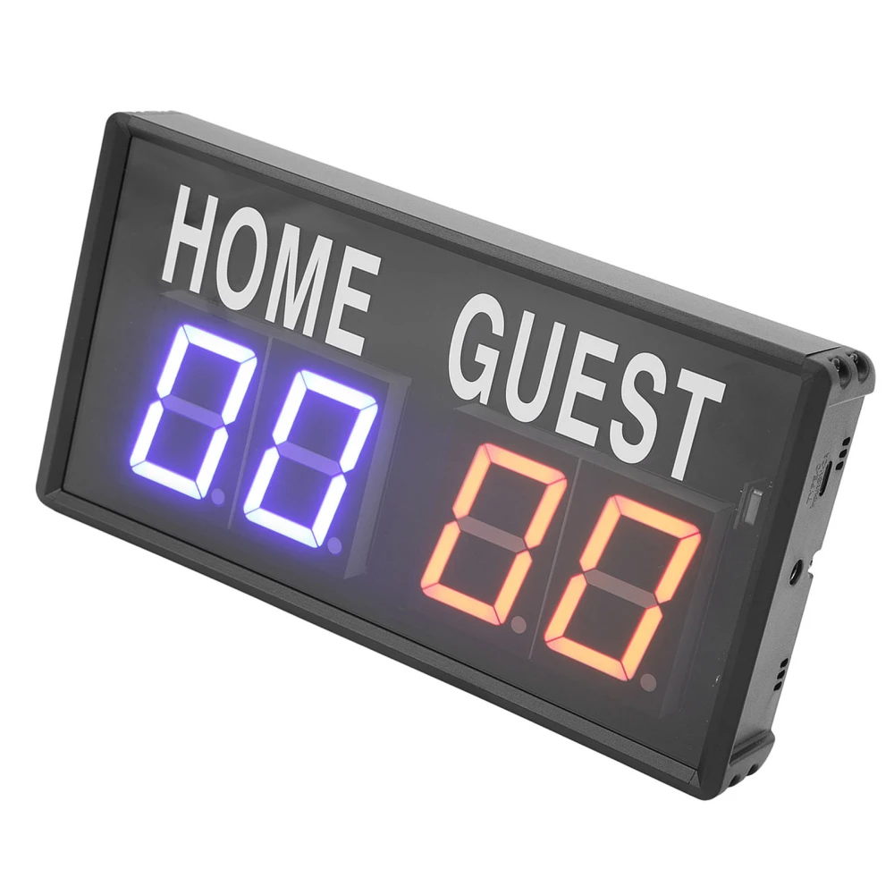 Electronic Scoreboard Aluminum Alloy Remote Control 100‑240V Digital Tabletop Scoreboard for Basketball Volleyball US Plug