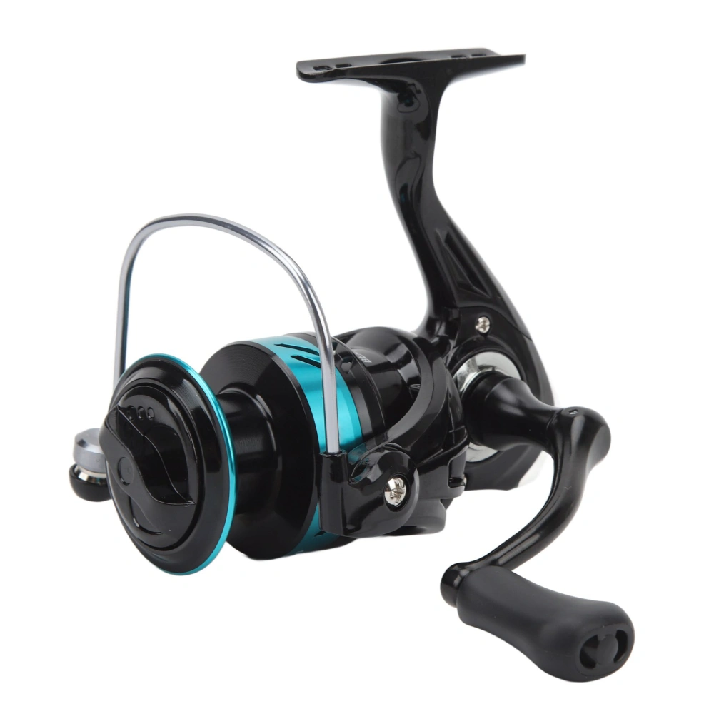 Spinning Reel Metal Waterproof Lightweight Spinning Fishing Reel Drag System for All Waters Black Blue AE5000