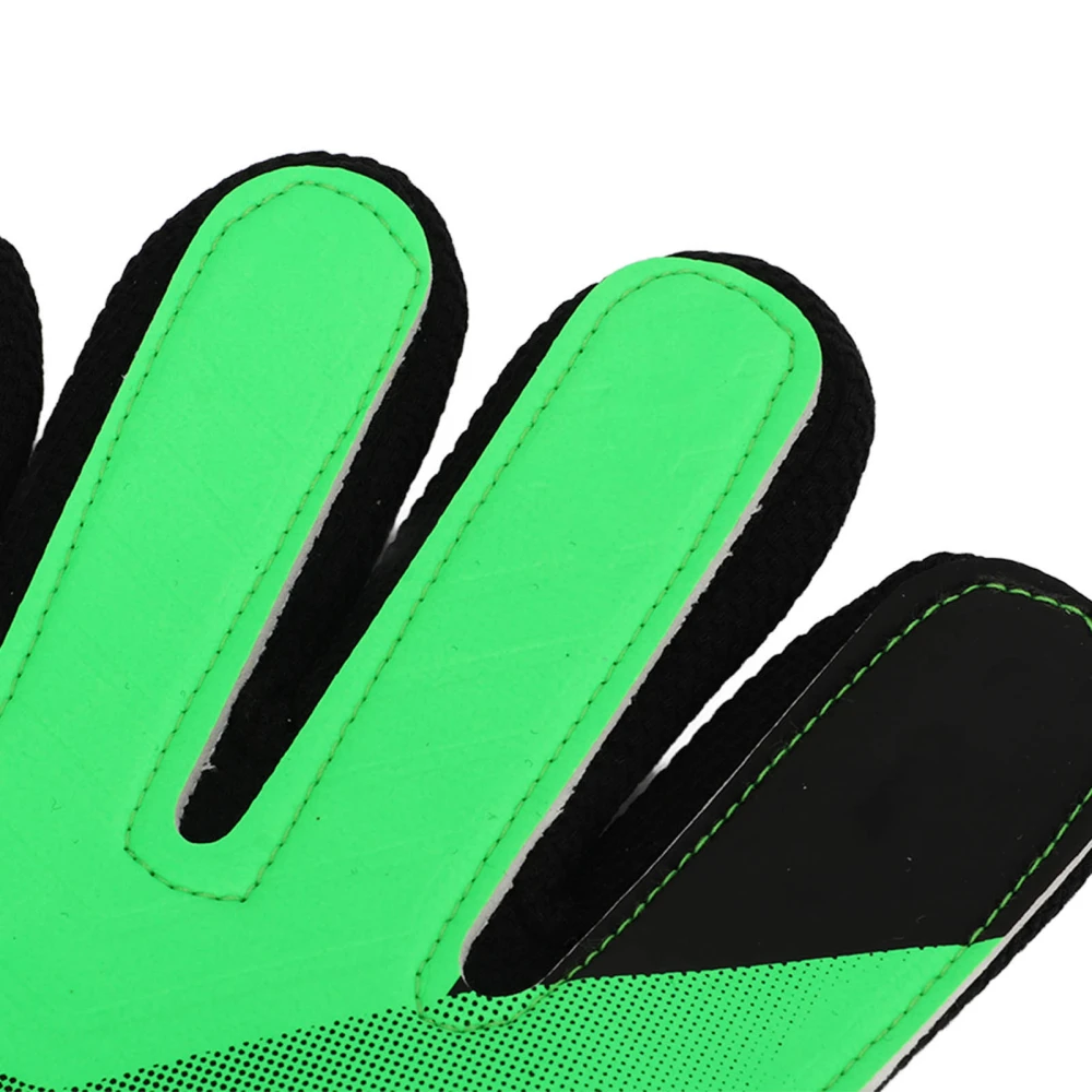 1 Pair Kids Goalkeeper Gloves Children Football Goal Keeper Gloves Anti Slip Exercise Gloves Green 17 ~ 18cm / 6.69 ~ 7.09in