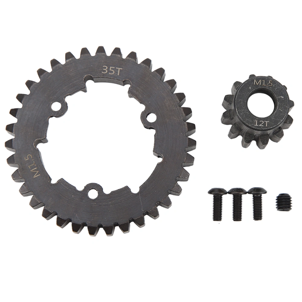 RC Car Gear Set Professional Steel 35T Spur Gear Motor Pinion Gear for TRAXXAS X Maxx 6S 1/5 RC Car 12T