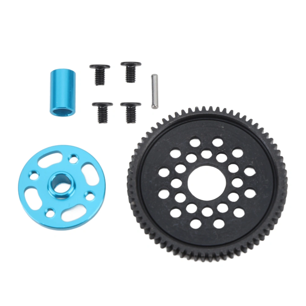 Steel Gear Set 68T Replacement Part Accessory High Speed Gear Kit for Tamiya TT 02 RC Cars