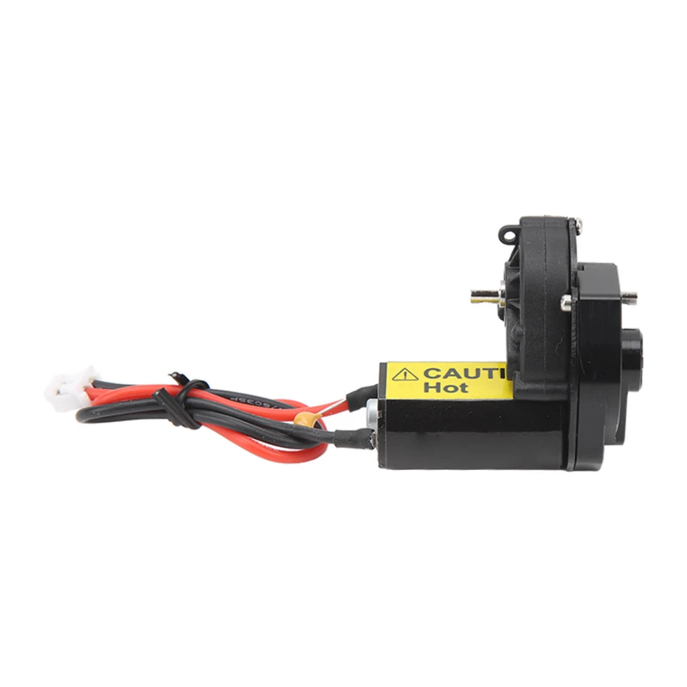 RC Gear Box with 050 66T Brushed Motor 7.4V Efficient Working Low Noise for Axial SCX24 1/24 Crawler Car Black