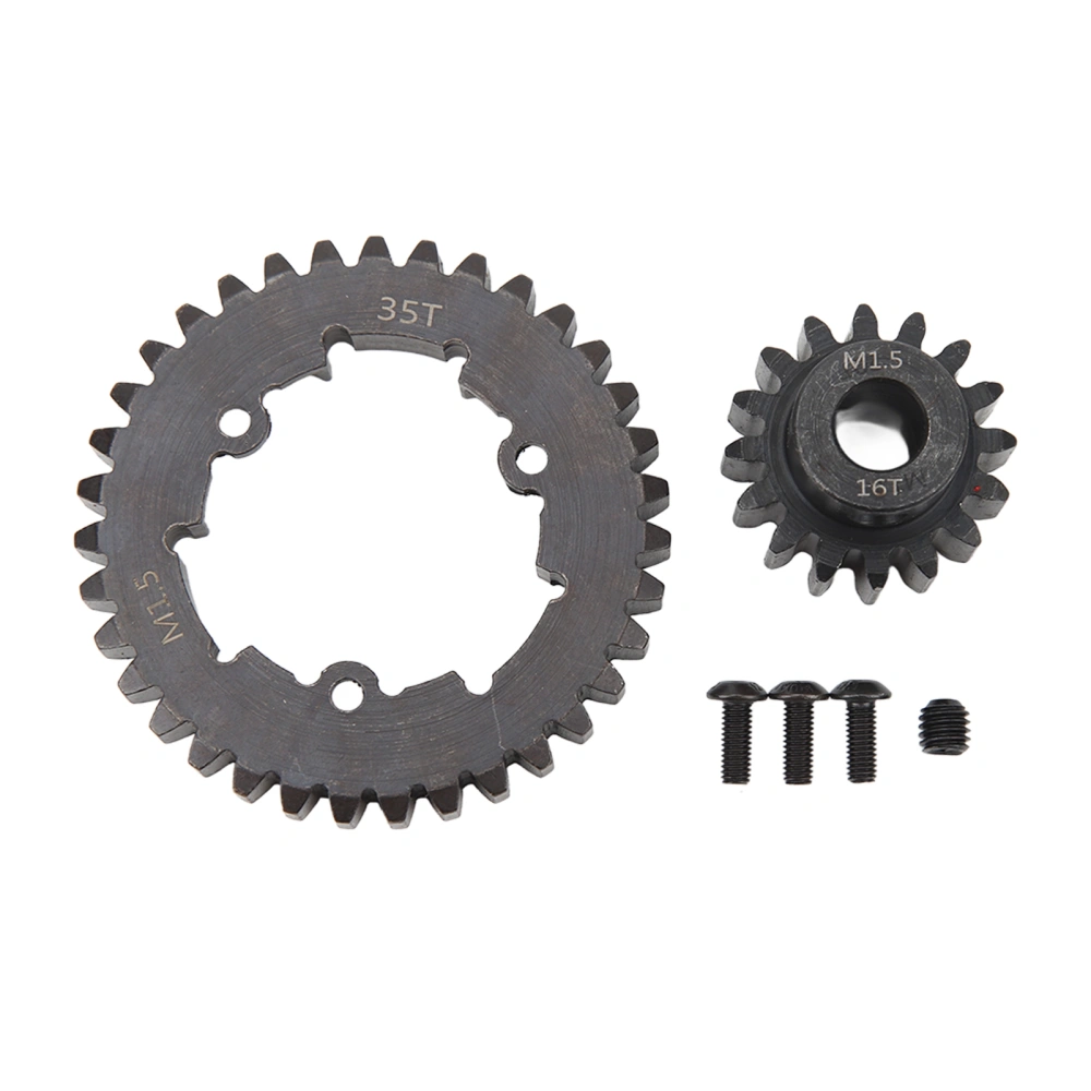 35T Spur Motor Gear Set Steel RC Spur Gear Pinion for TRAXXAS X Maxx 6S 8S 1/5 RC Car 16T