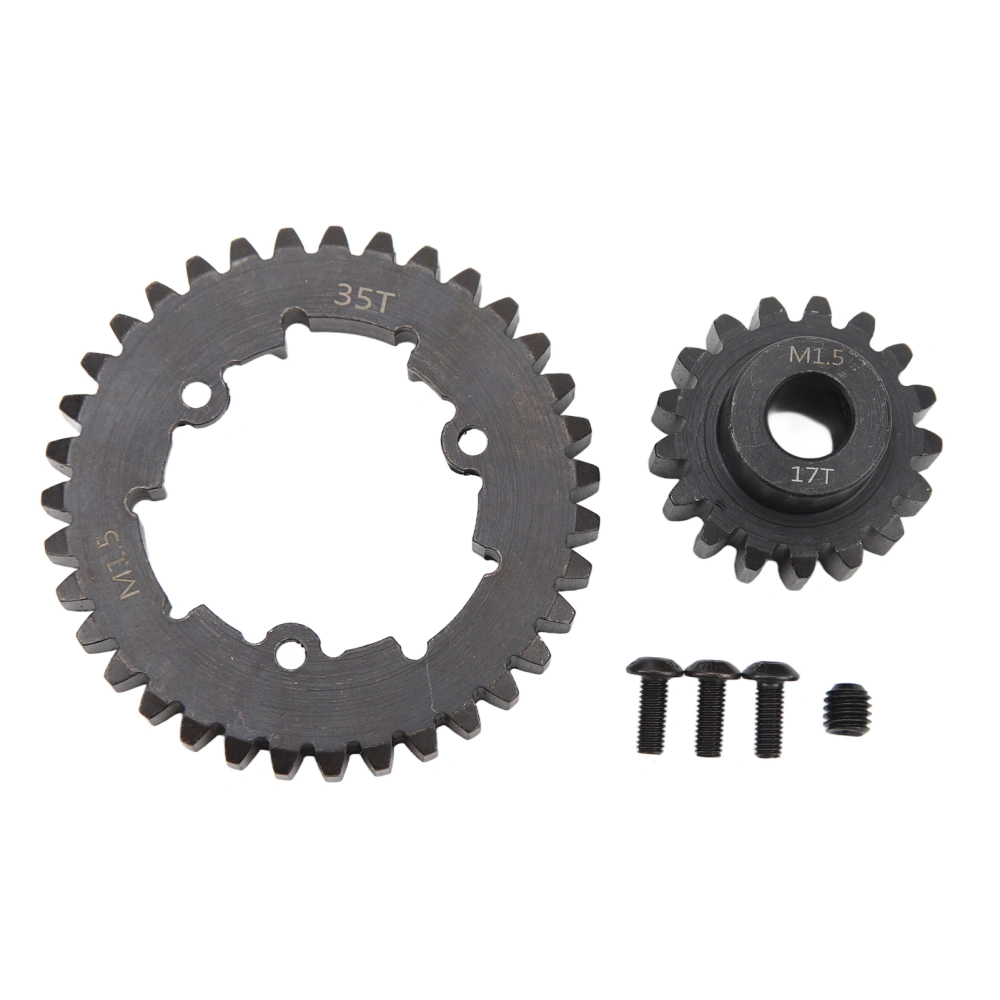 35T Spur Motor Gear Set Steel RC Spur Gear Pinion for TRAXXAS X Maxx 6S 8S 1/5 RC Car 17T