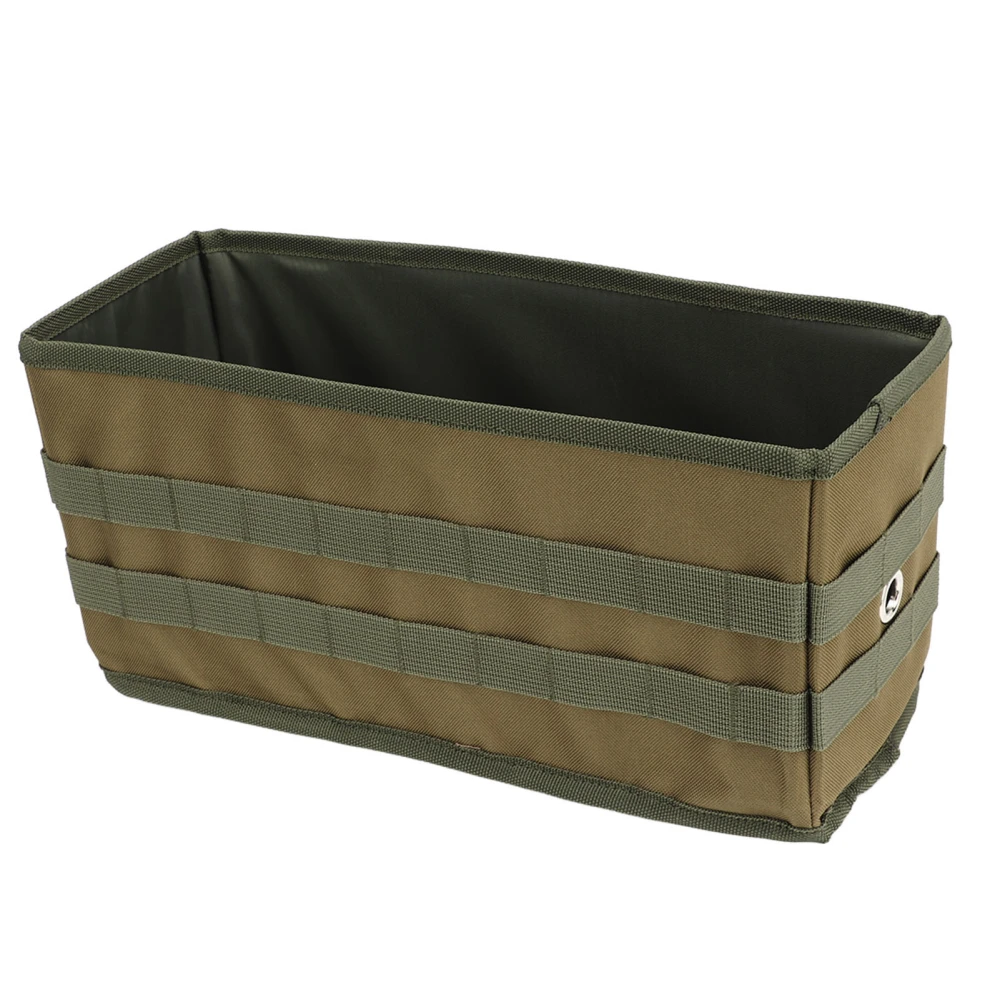 Camp Table Side Storage Bag 600D Oxford Cloth Portable Folding Picnic Desk Cookware Hanging Bag for Barbecue Picnics OD Green