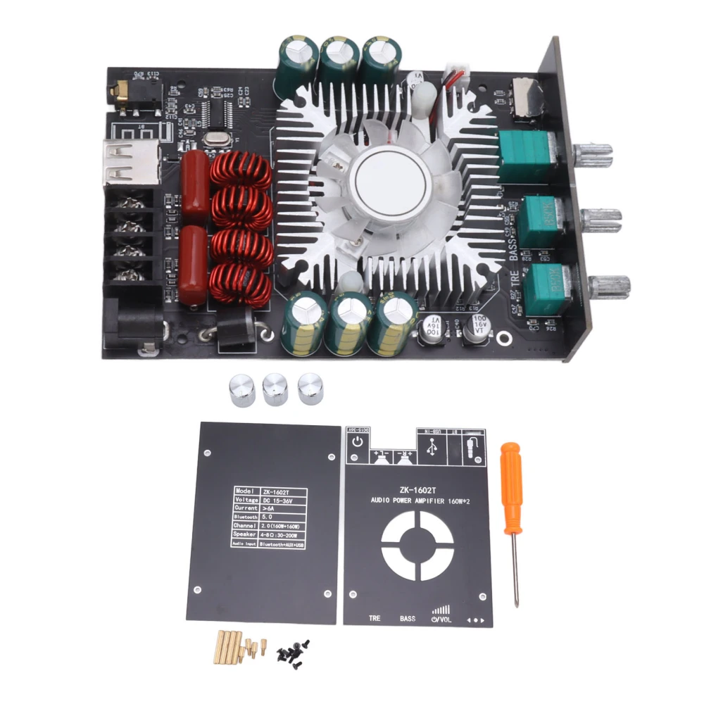 Bluetooth Digital Power Amplifier Module HD Sound High Low Pitch Adjustment Amplifier Board DC15‑36V