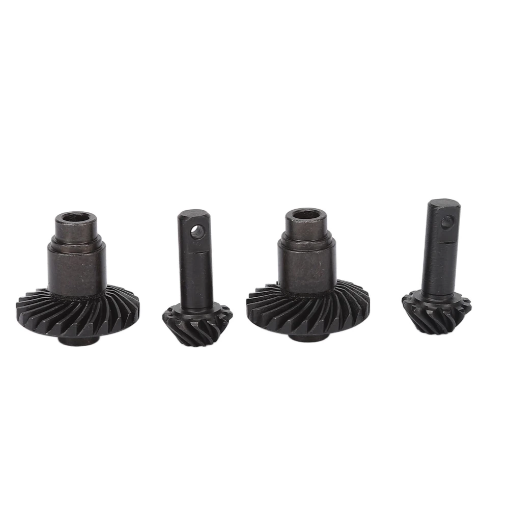 Helical Gear Set Black Remote Control Front and Rear Axle Gear Steel Axle Differentials Gear for Traxxas 1/18 TRX4M RC Vehicle