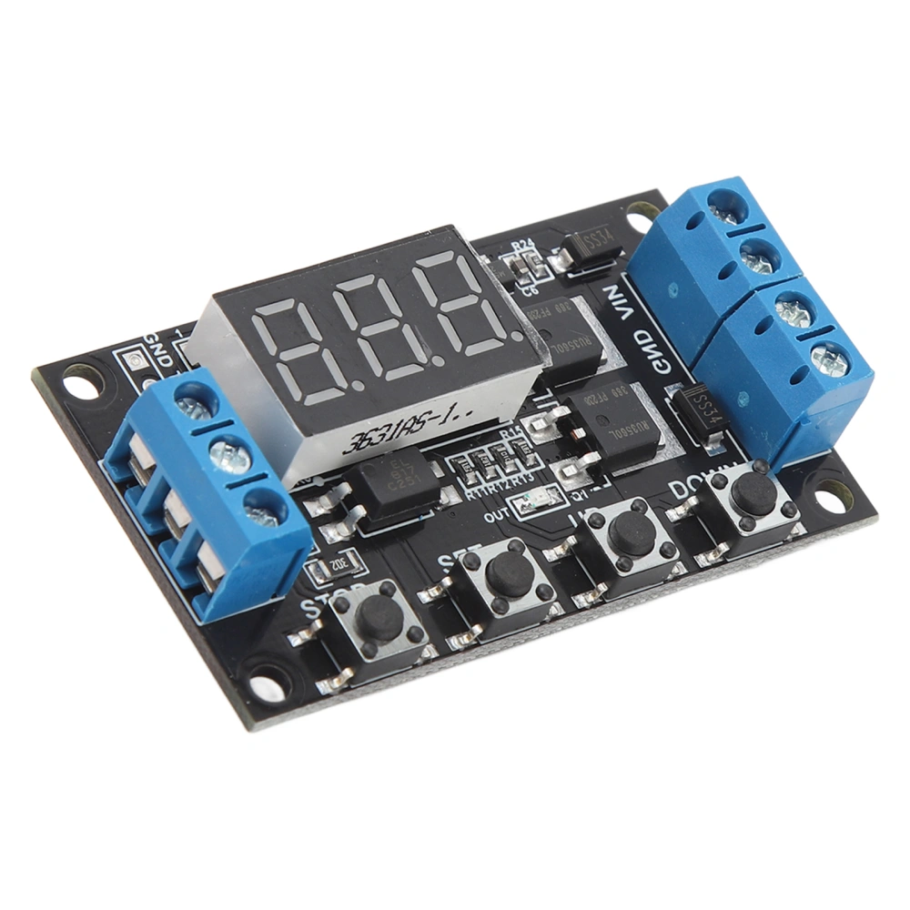 Time Delay Relay Switch Turn On Off Module 5V 12V 24V Double MOS Switch Type Trigger Cycle Timing Delay Interface Board Module