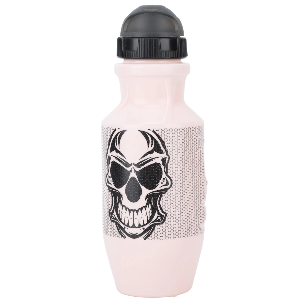 Bike Water Bottle Outdoor Squeeze Type 550ml Large Caliber PP5 Easy to Grip Cycling Sports Kettle Pink