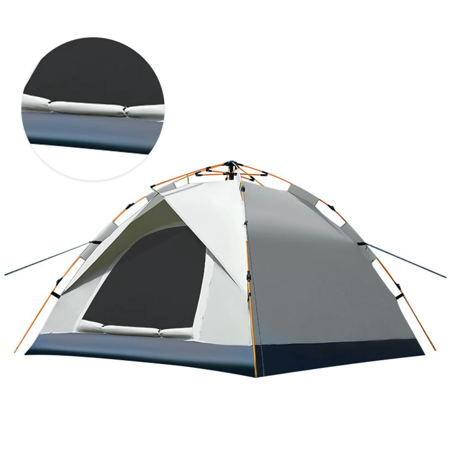 Fully Automatic Tent Glass Fiber Oxford Cloth Two Doors Fine Net Sunscreen Protection Tent for Picnic Camping 3-4 People
