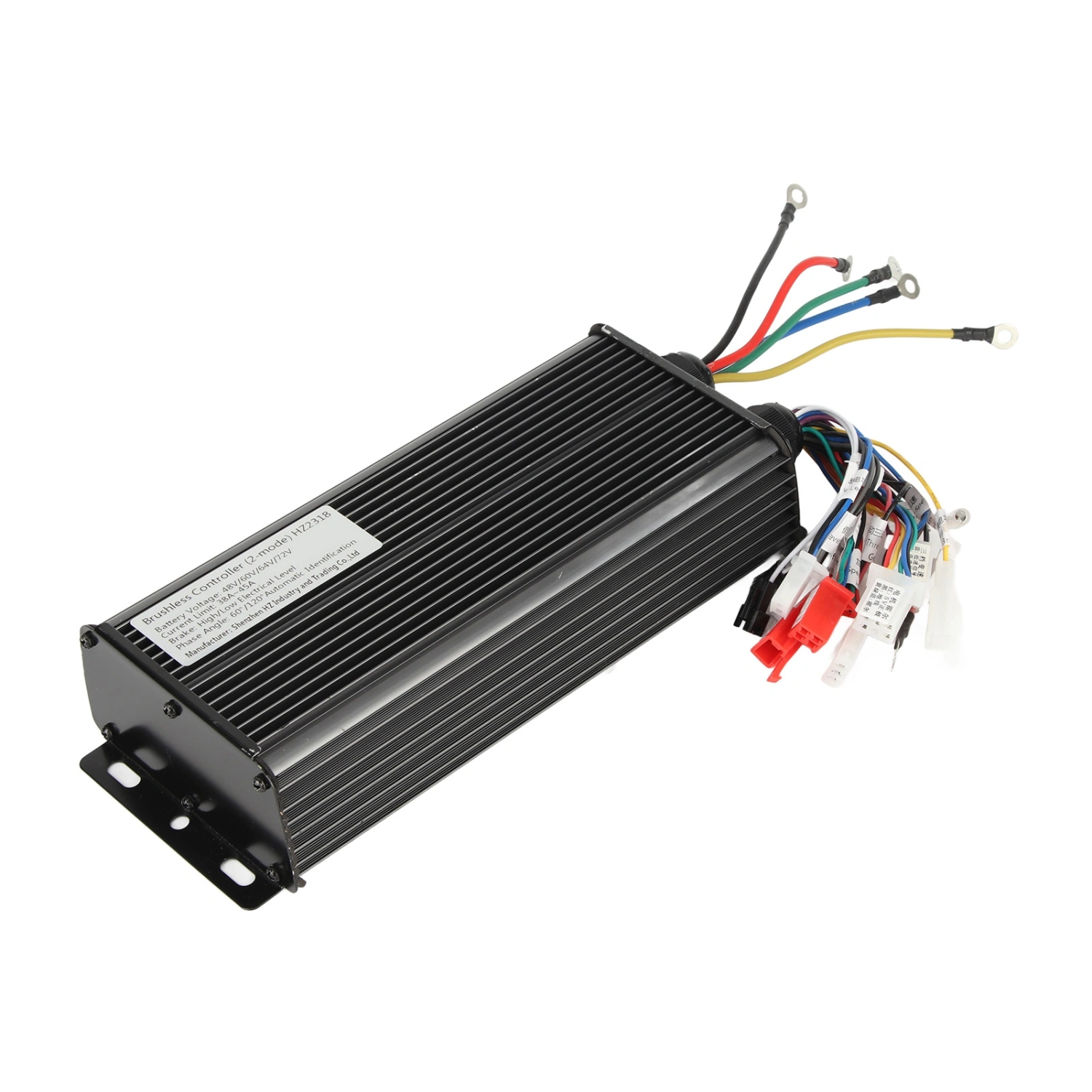 48V 60V 64V 72V 2000W 18 Tube Aluminium Alloy Electric Bike Brushless Motor Controller for Electric Bicycle Scooter