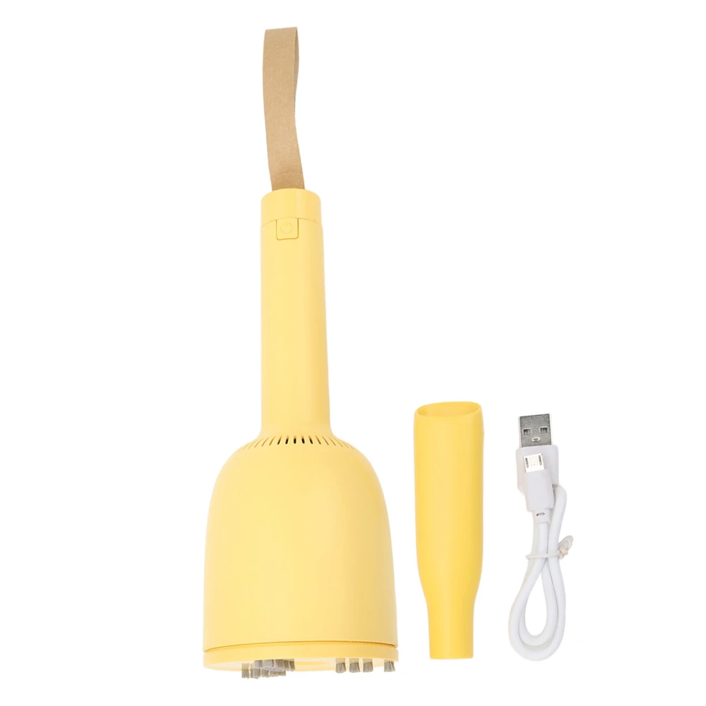 Mini Vacuum Cleaner ABS 1200mAh USB Charging Light Weight Cordless Handheld Vacuum for Home Travel Yellow