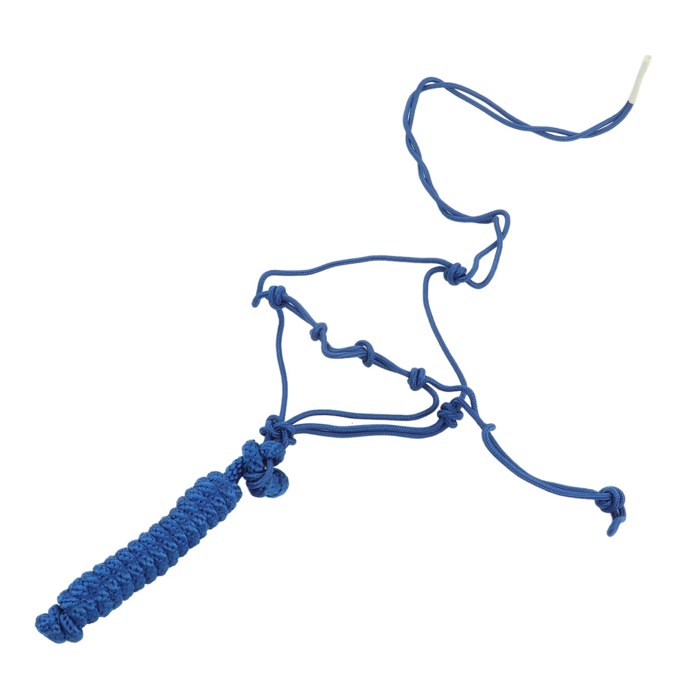 Horse Rope Halter Adjustable Comfortable Nylon Rope Halter with Knots Horse Harness Supplies