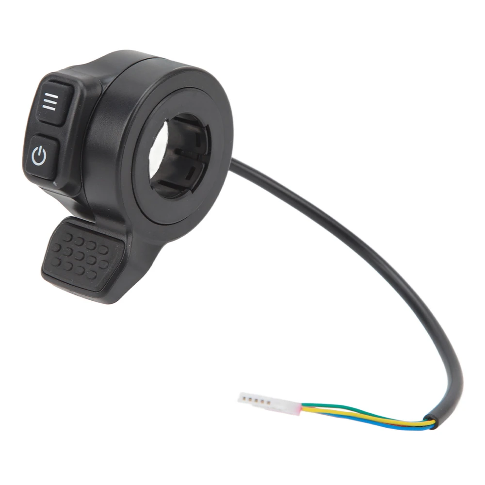 Electric Scooter Throttle Finger Throttle with Power Switch Speed Control Throttle Replacement Part for Electric Bicycle