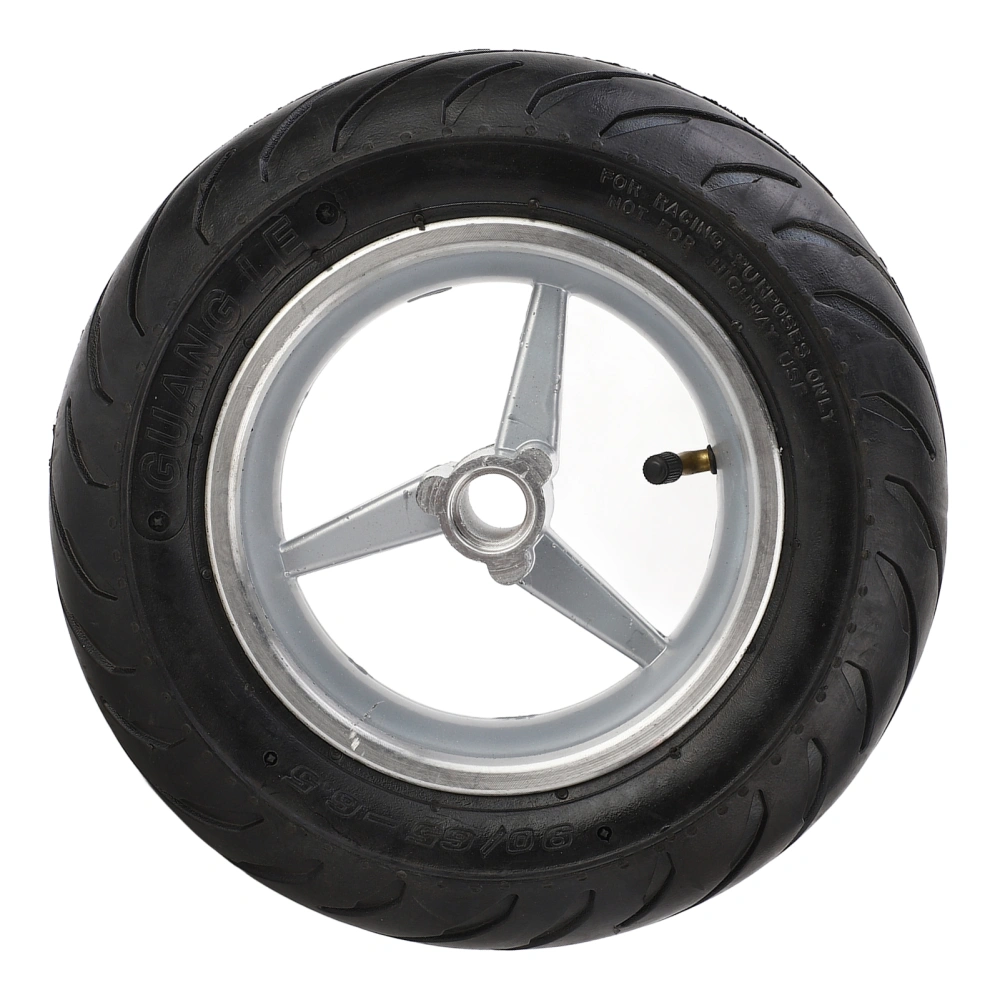 Electric Scooter Rubber Front Wheel with Hub Anti Slip Electric Scooter Wheel Tire 90 65 6.5 Tires