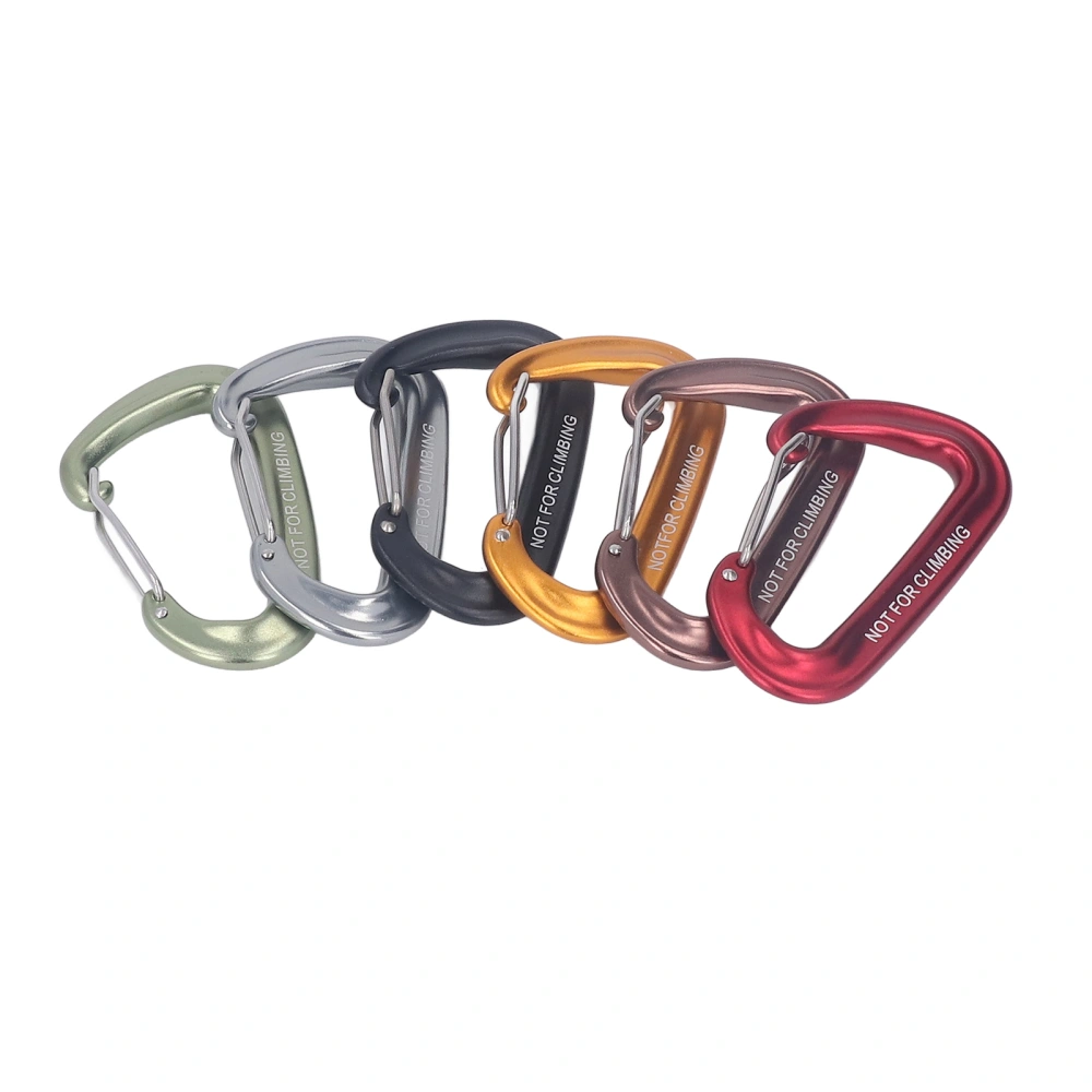 6pcs D Ring Carabiner Snap 3in 12KN Locking Carabiner Clip Hook Sport Accessories for Outdoor Camping Hiking