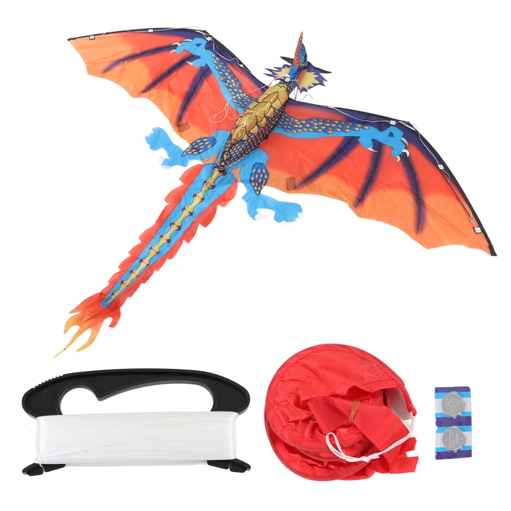 LED Kite Light Up Super Bright Classical Dragon Cartoon Animal Outdoor Play Easy to Fly for Kids Adults Beginner