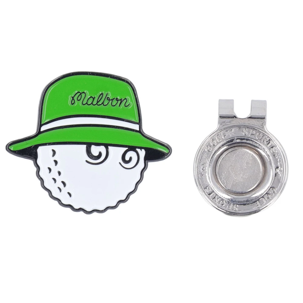 Golf Ball Marker Hat Clips Removable Magnetic Anti Rust Marker Hat Clip for Women Men Adults Green