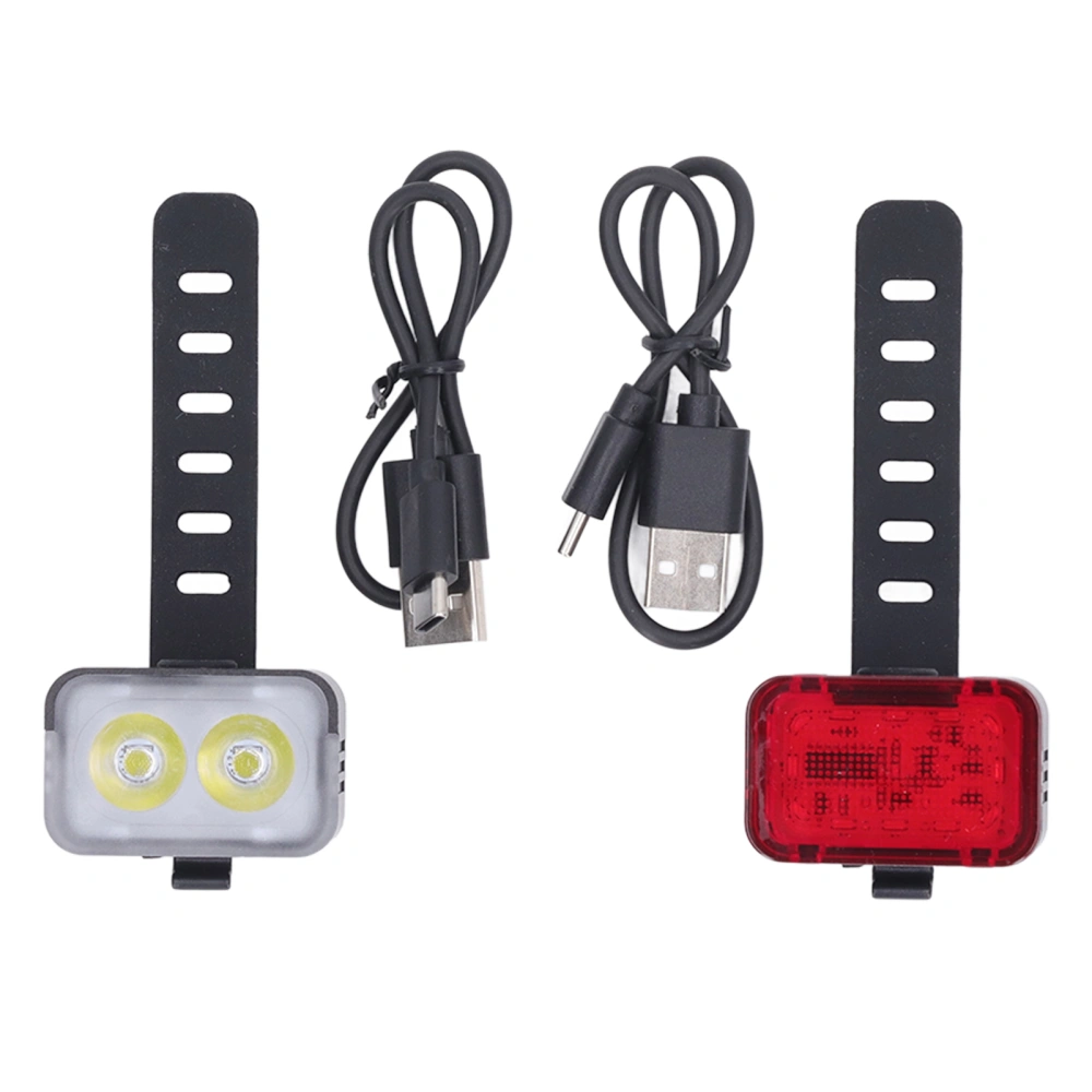 Bike Lights Rechargeable Bicycle Lights Set IPX6 Waterproof Bike Lights for Night Riding Cycling Safety Front Light LED Taillight