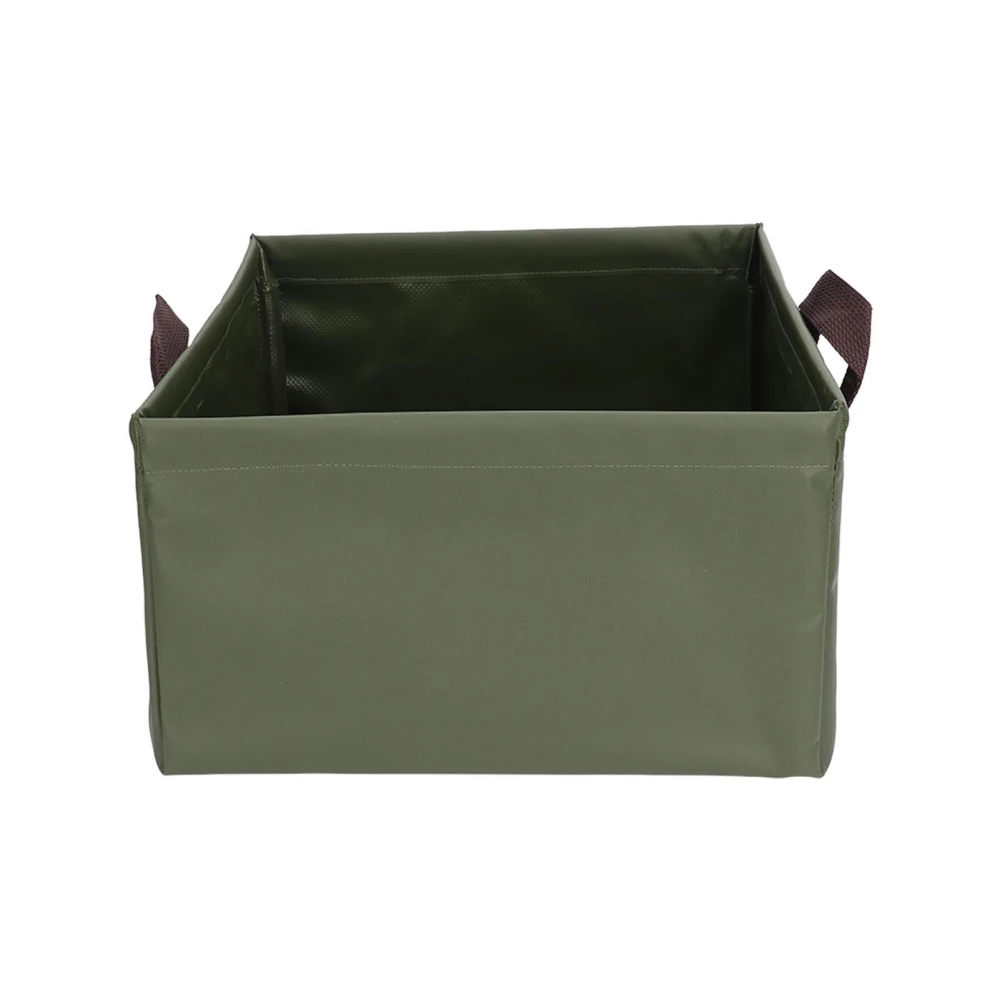 Collapsible Bucket Multifunctional Portable Lightweight Large Capacity Foldable Bucket for Camping Hiking Fishing 13L OD Green