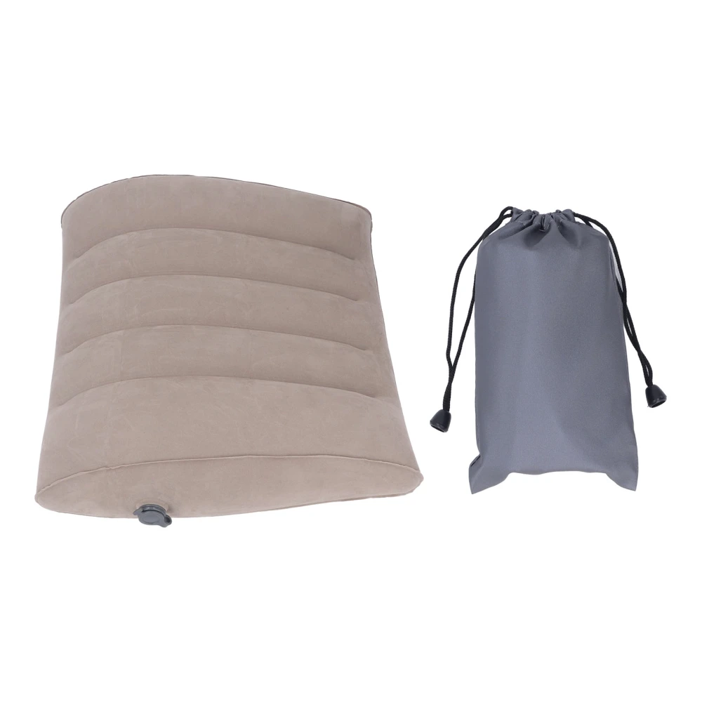 Inflatable Lumbar Pillow Portable Inflatable Lumbar Support Pillow for Car Office Travel Gray