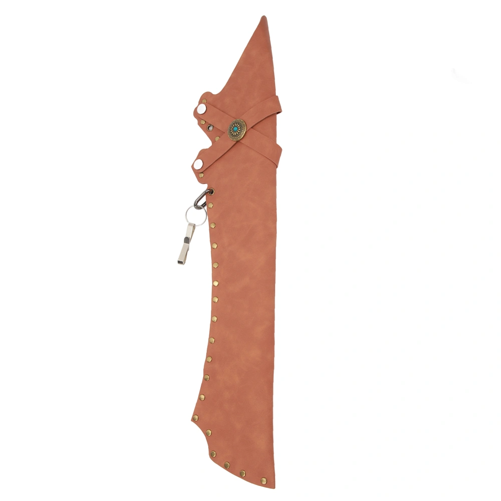 Archery Arrow Quiver Holding 20 Arrows Leather Archery Arrow Holder for Field Practice Brown