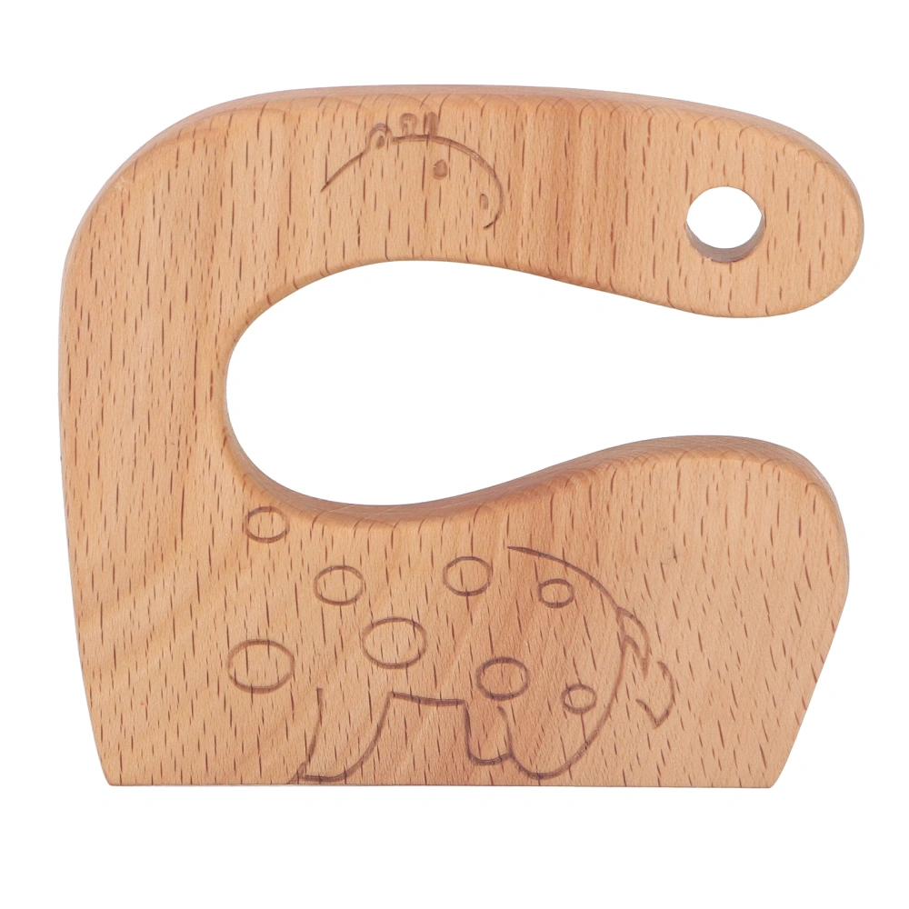 Wooden Kids Knife Fruits Vegetables Bread Chopper Children Outdoor Kitchen Cutting Cooking Toy Giraffe