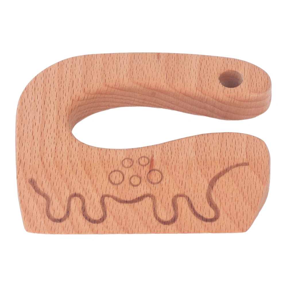 Wooden Kids Knife Fruits Vegetables Bread Chopper Children Outdoor Kitchen Cutting Cooking Toy Dinosaur