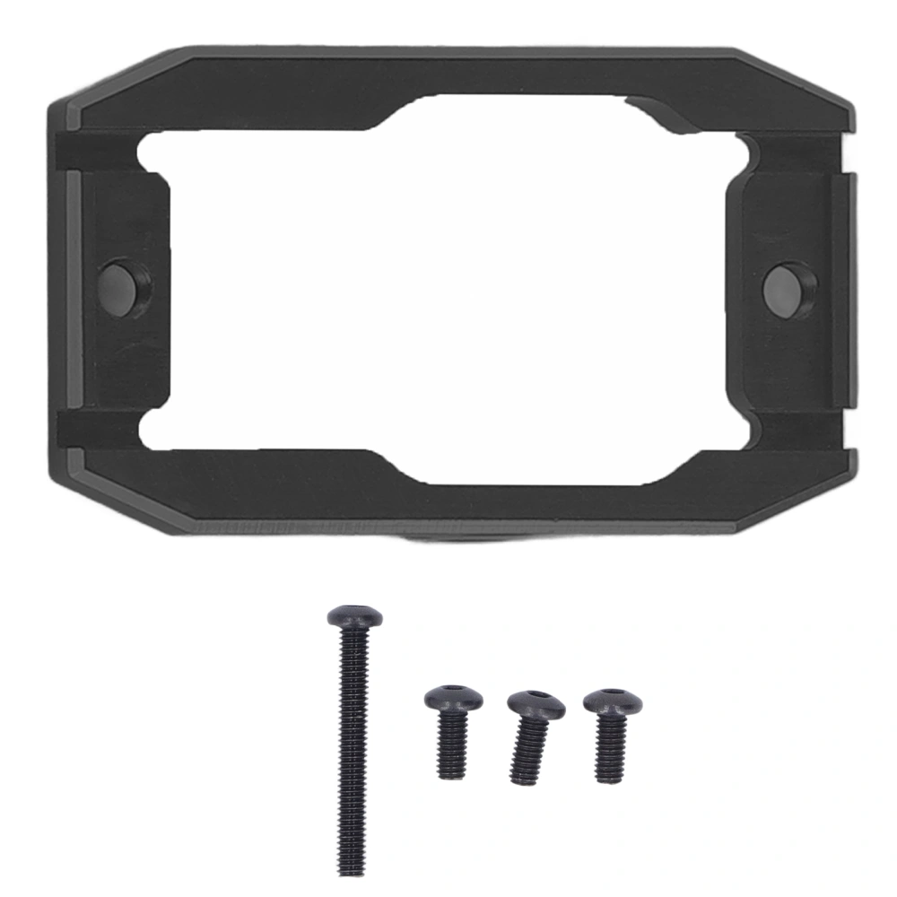 Aluminum Servo Mount Aluminium Alloy Light Weight Metal Servo Mount for Traxxas 1/18 TRX4M RC Track Car Black