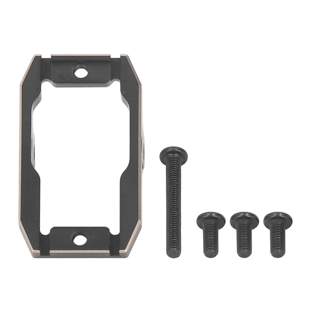 Brass Servo Mount Bracket for Traxxas 1/18 RC Car Smoothly Easy to Install RC Servo Bracket Black