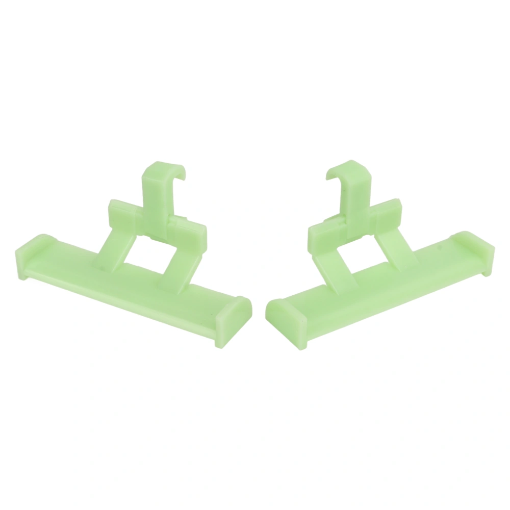 2Pcs Shoe Tail Swing Decorations Hole Shoe Accessories for Gatherings Daily Life Work School Vacation Fluorescent Green