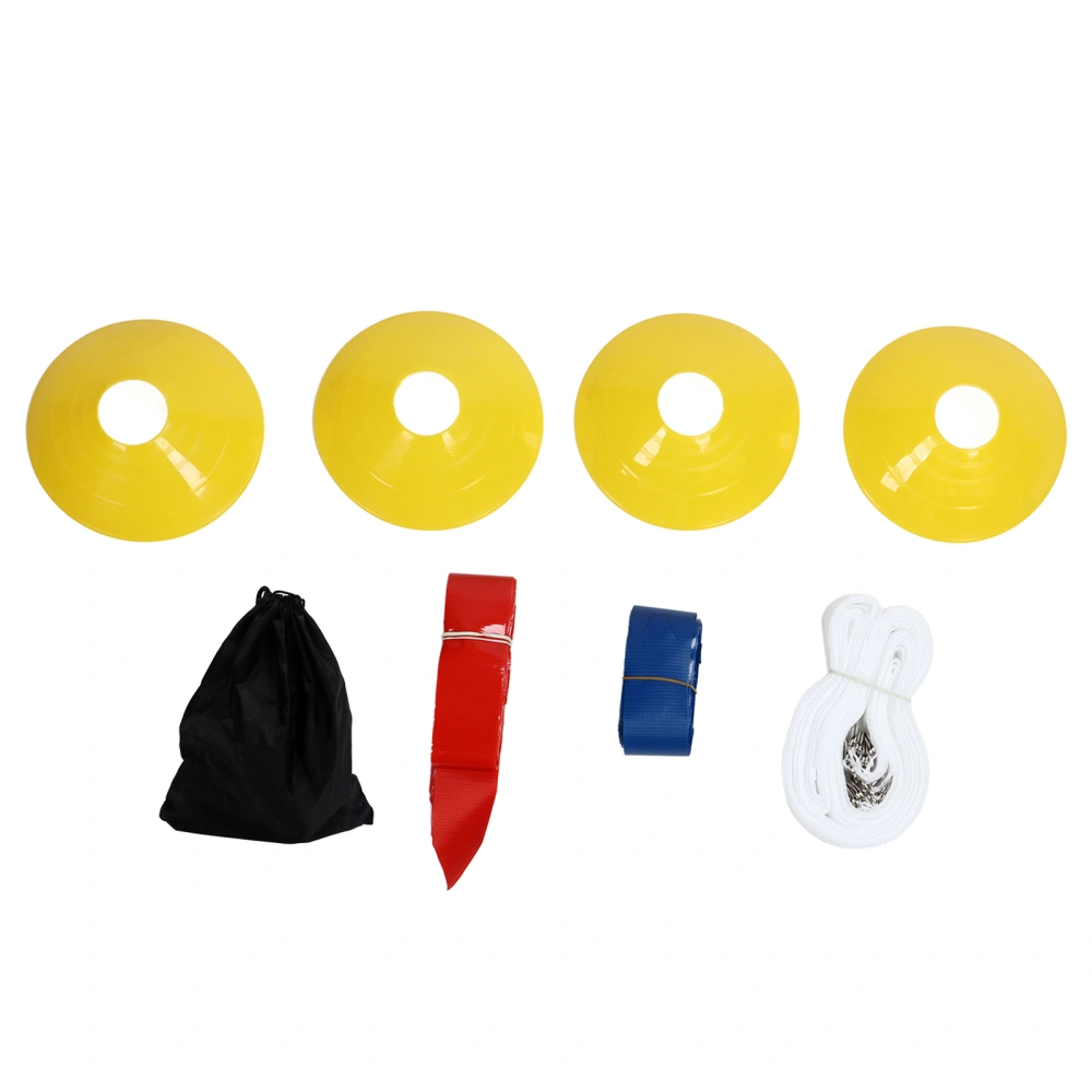 Flag Football Set 10 Player Football Belts Flags Kit 10 Belts 30 Flags 4 Cone for Playing Red and Blue