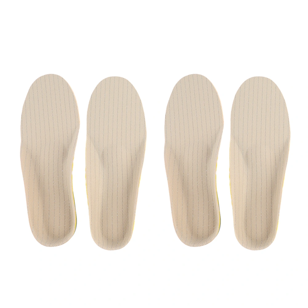 2 Pairs Shoe Insoles Light Weight Breathable Shoe Pads Flat Feet Correction EVA Soles Relief Insoles for Walking Running