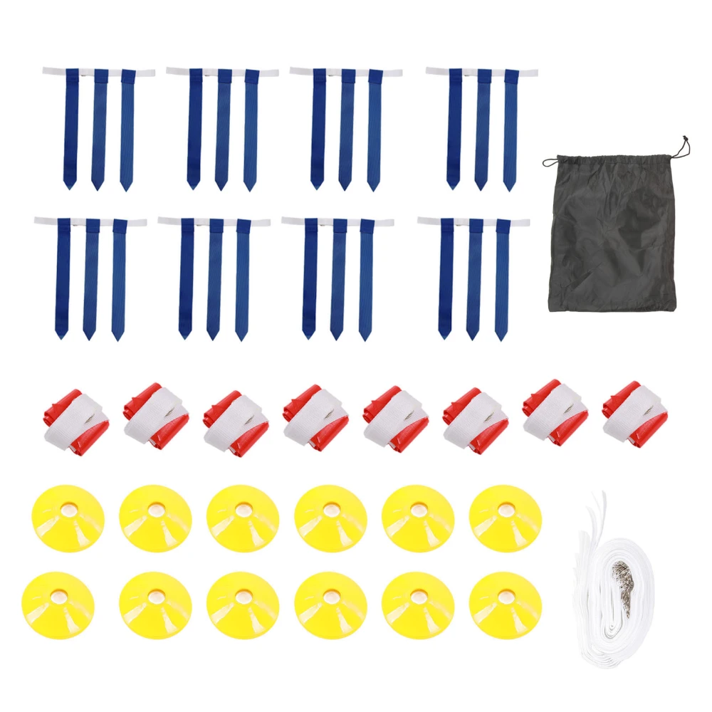 Flag Football Set Flag Football Belts and Flags Set for Kids Teens Adult Indoor Outdoor Training Red and Blue