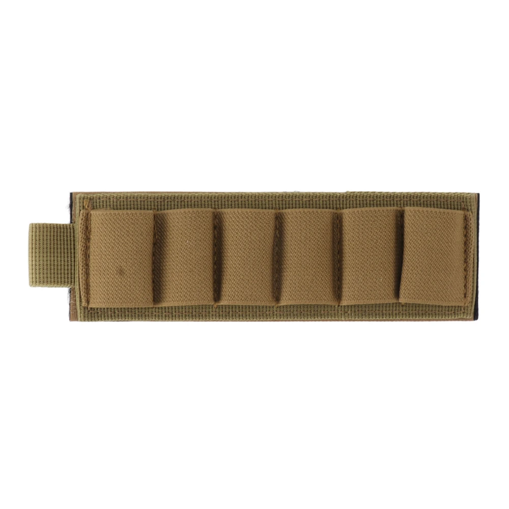 Flashlight Battery Magazine Holder Nylon Elastic Storage 6 Cells Battery Pen Light Stick Tool Carrier Holder Pouch Brown