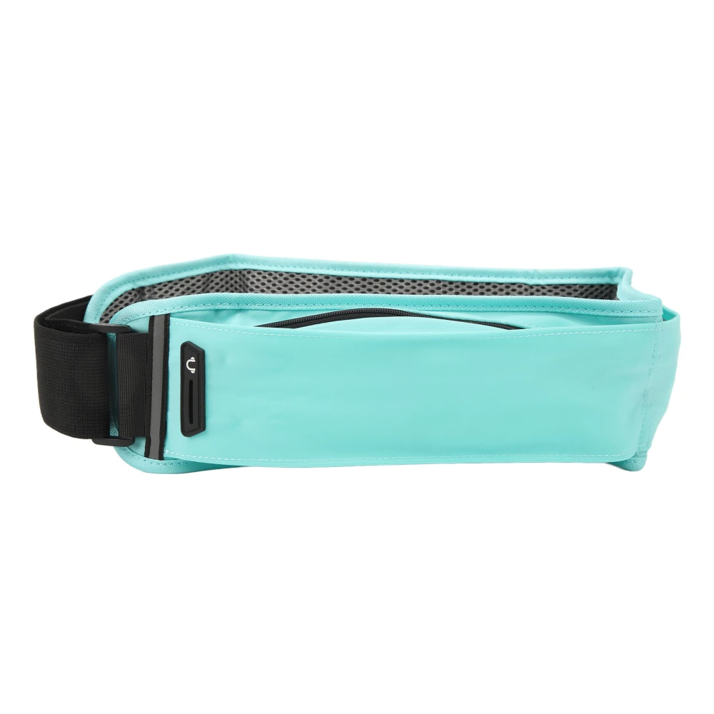 Running Belt Multiple Pockets Jogging Waist Bag 60‑85cm Adjustable Comfortable for Outdoor Sky Blue