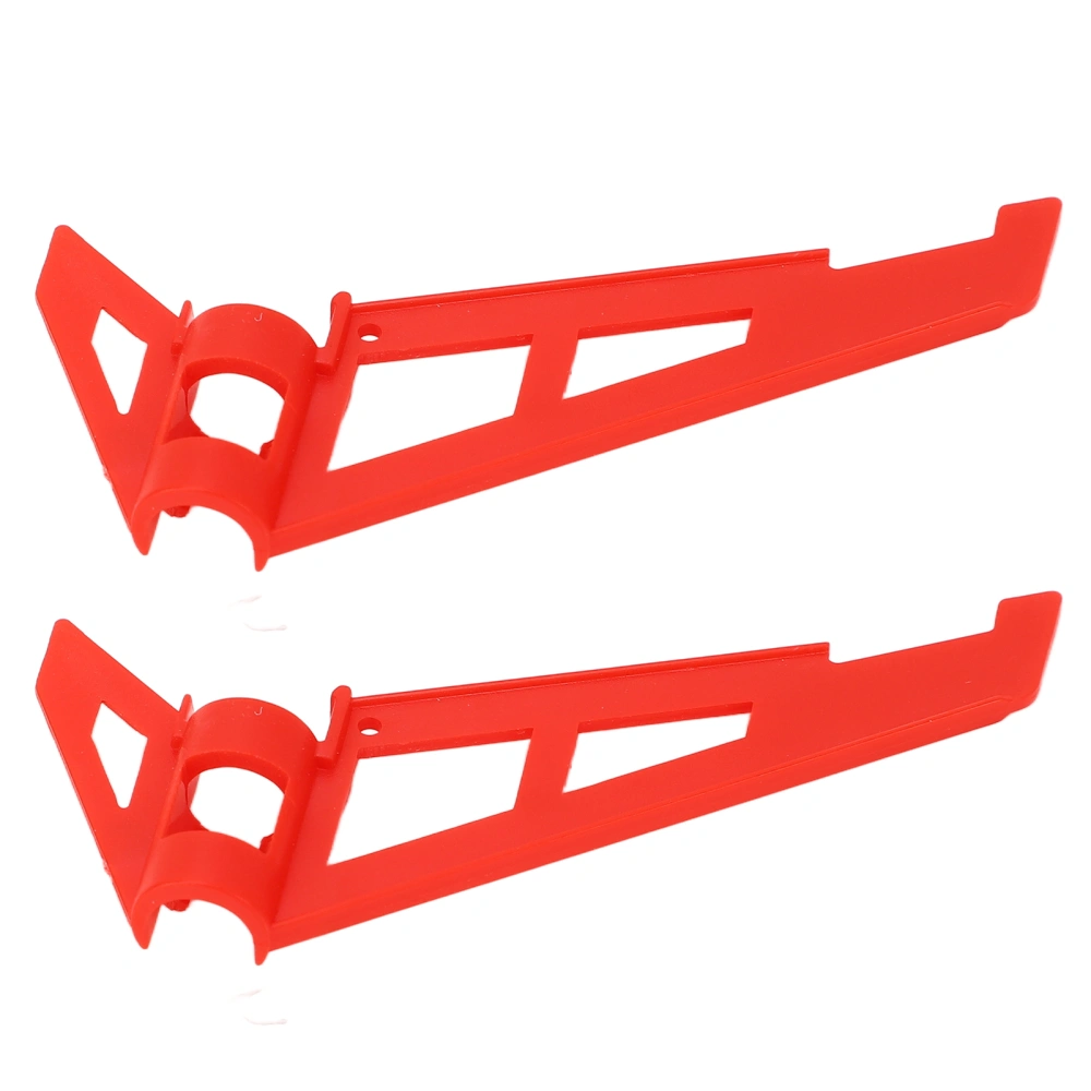 2Pcs RC Helicopter Tail Plastic Fine Details Remote Control Helicopter Tail Replacement for WLtoys K130 K200 Red