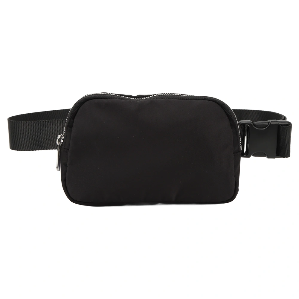 Sports Waist Belt Pouch Large Capacity Adjusting Sporting Waist Belt Bag for Travelling 60‑120CM Black