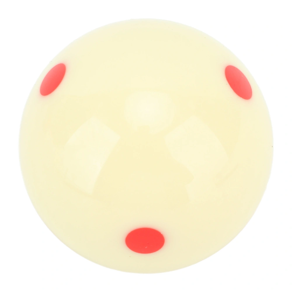 Billiard White 6 Red Dot Cue Ball Shock Resistance Cue Ball for Indoor Training 52.5mm Diameter