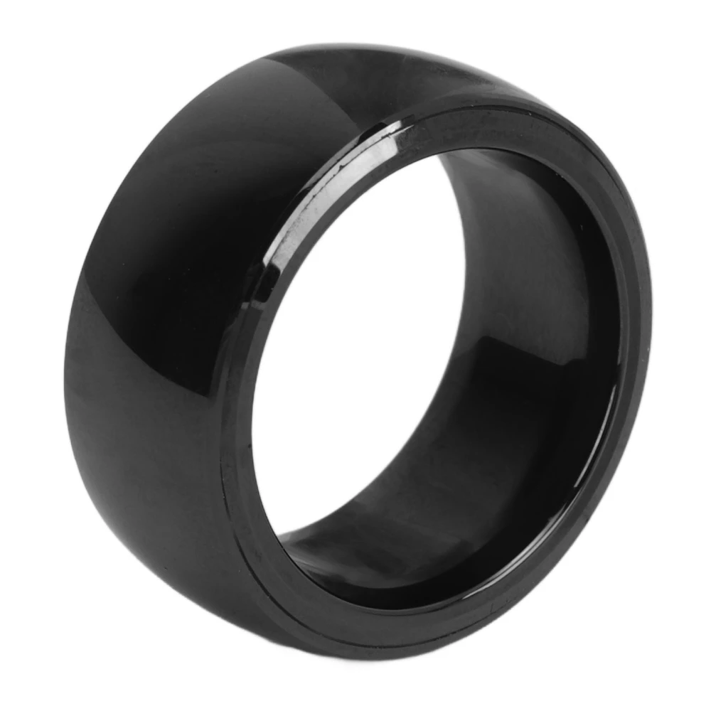 R4 Smart Ring Waterproof Ceramic NFC Ring for Iphone for Android Phones Men Women Size 8