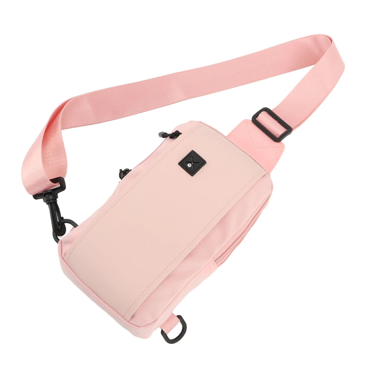 Chest Bag Outdoor Travel Sport Shoulder Sling Backpack Messenger Bag for Men Women Pink
