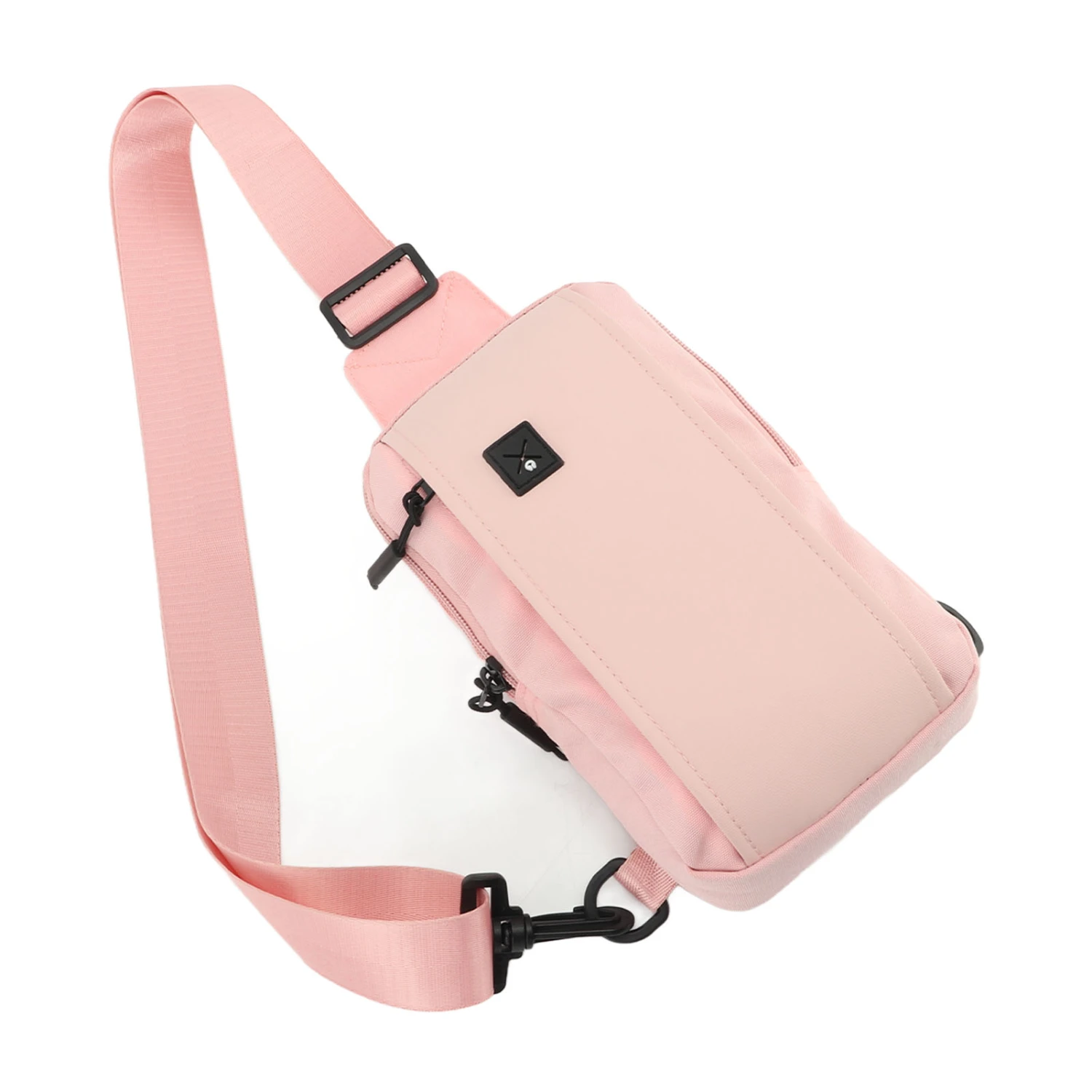 Chest Bag Outdoor Travel Sport Shoulder Sling Backpack Messenger Bag for Men Women Pink