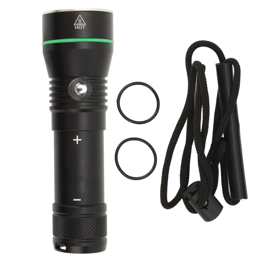 Diving Flashlight High Bright 110 Meter Underwater Flashlight IPX8 Waterproof 3 Lighting Modes