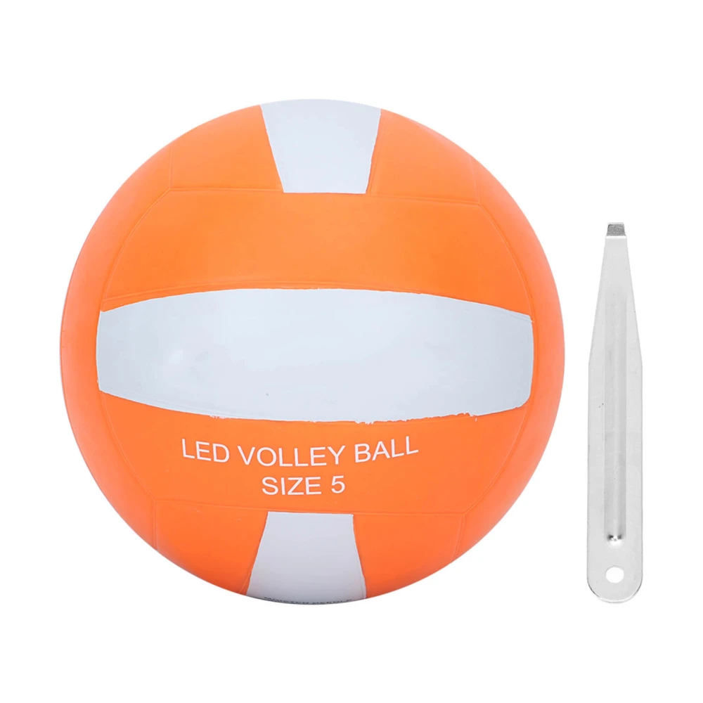 LED Glow In The Dark Volleyball Rubber LED Vibration Nightime Light Up Volleyball for Outdoor