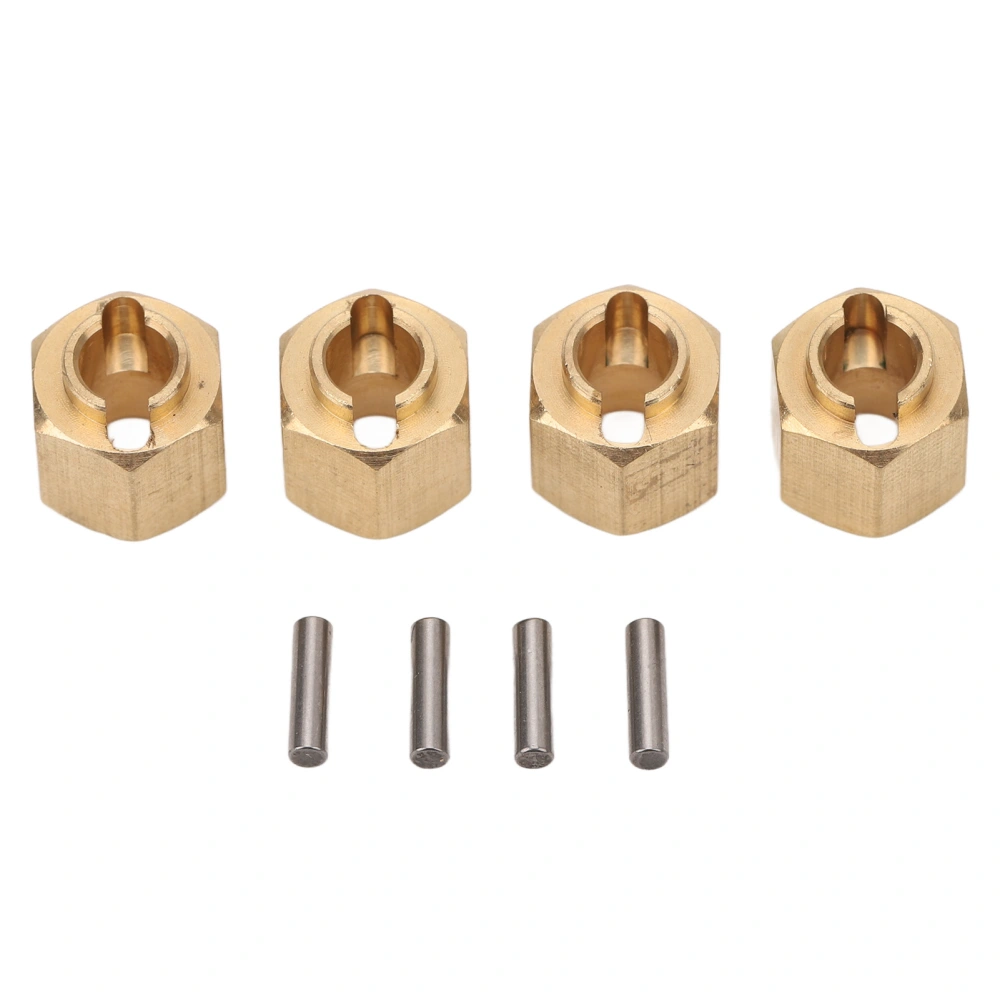 4Pcs RC Hub Adapter Hex Brass for Traxxas for TRX4M 1/18 Scale Crawler Car Accessories 6mm