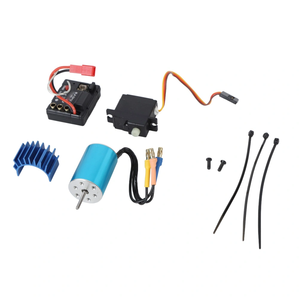 RC Car Brushless ESC Brushless Motor Servo Motor Heat Sink for SG1607 1/16 Remote Control Car