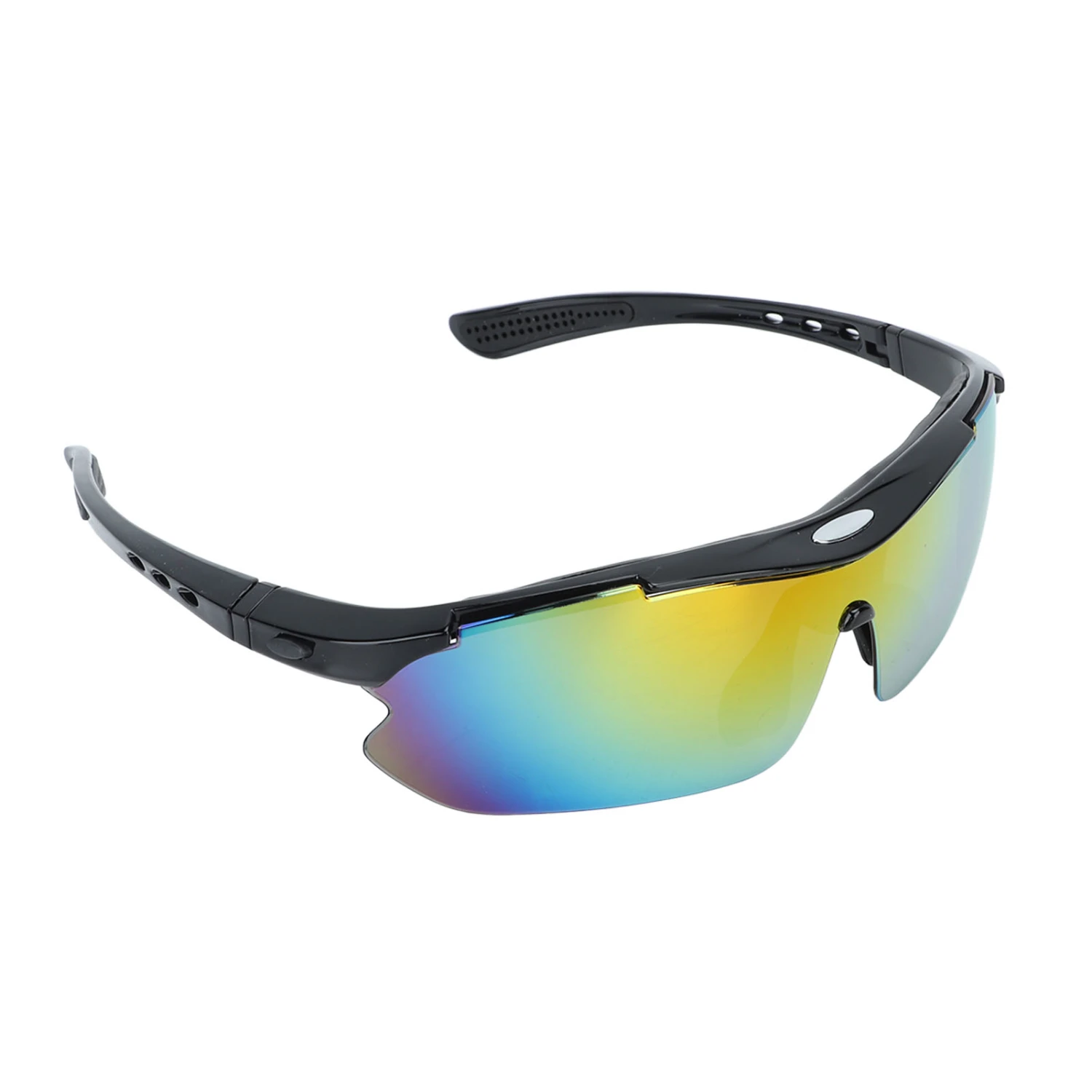 Outdoor Cycling Riding Polarized Fishing Glasses Mountain Bike Riding Sunglasses for Camping Glossy Black