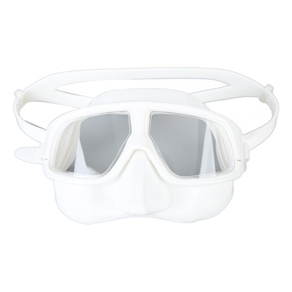 Swimming Goggles Anti Fog UV Prevention Clear Viewing Tight Fit Sealing Water Leakage Proof Snorkeling Diving Glasses White